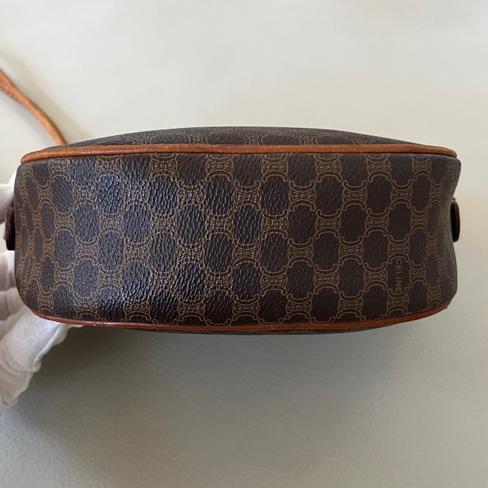 Celine Vintage Brown & Tan Monogram Crossbody Bag - Picture 12 of 12